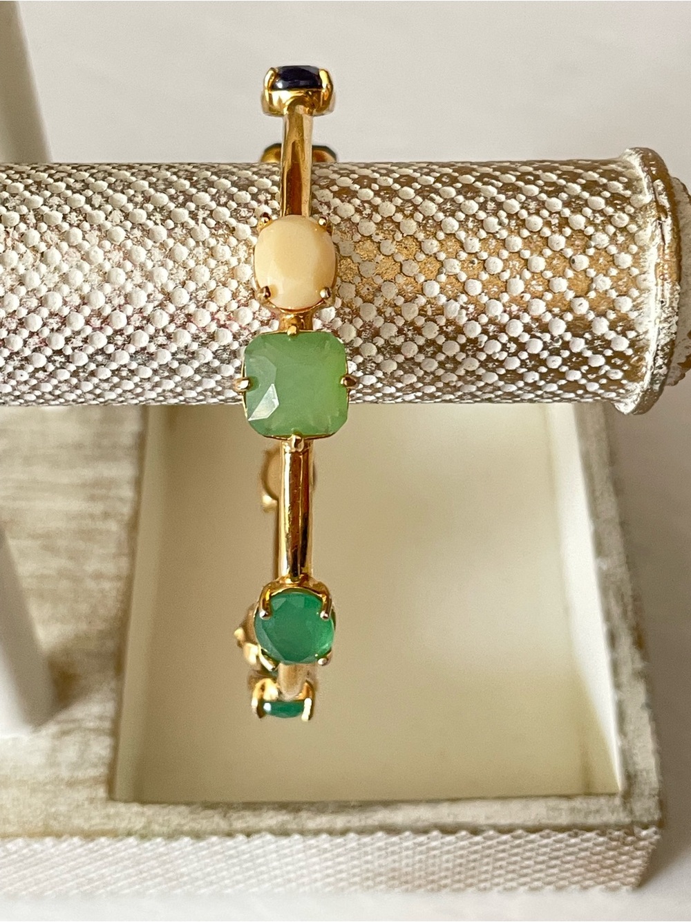 Kate Spade ♠️ Multi Gem Gold Bangle - Picture 4 of 7